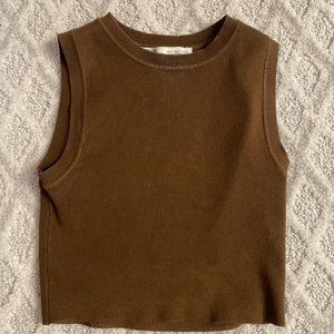 Zara Crop Top Brown